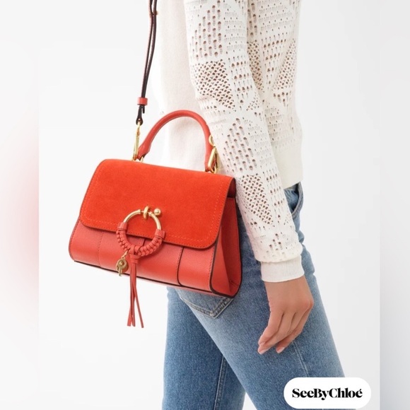 SEE BY CHLOE • JOAN LADYLIKE CROSSBODY BAG • GIPSY ORANGE NWT - Picture 3 of 16